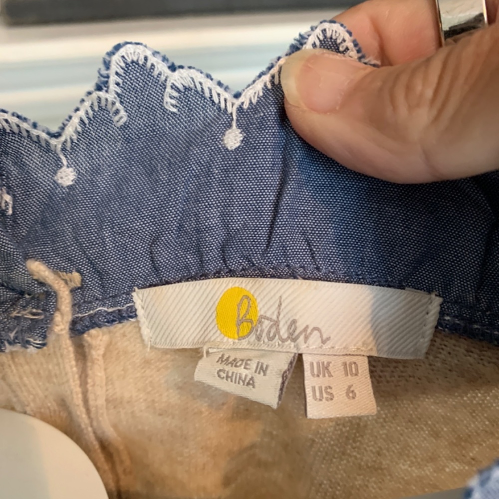 Boden viscose cashmere and cotton sweater top. Worn 1x. 180 retail - Picture 2 of 3